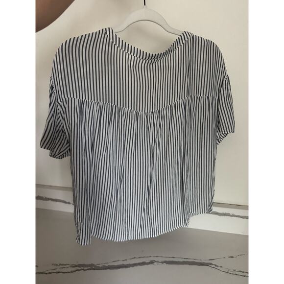 Ana Women's Blouse Button-Up Striped‎ Shirt Size Medium - Picture 2 of 6